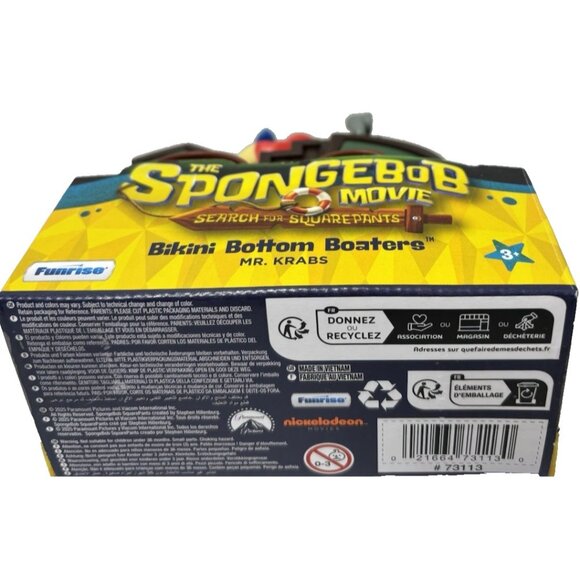 SpongeBob Movie Bikini Bottom Boaters Mr Krabs Vehicle Playset Nickelodeon NEW - Picture 9 of 10